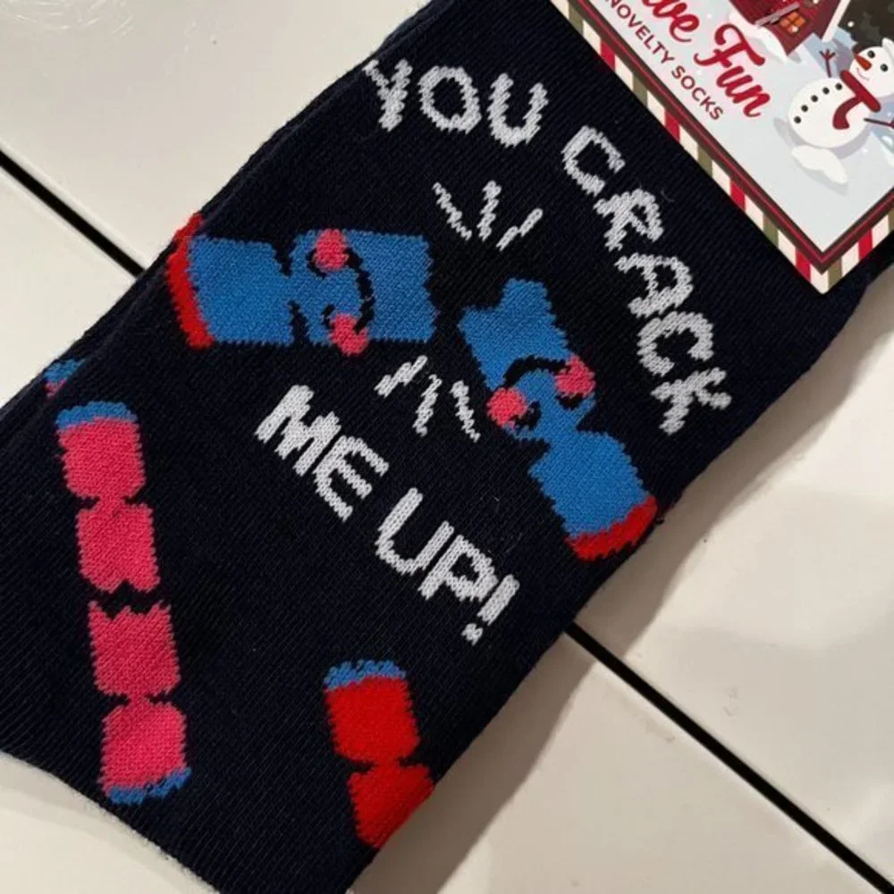 “You Crack‎ Me Up” Dynamite Men’s Socks (Size 8-12) (new) (men)